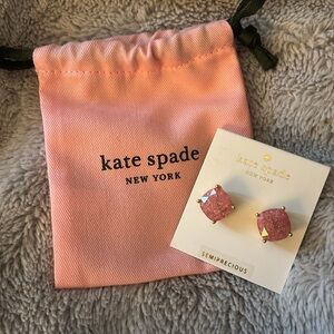 Kate Spade Pink semiprecious stone Stud Earrings